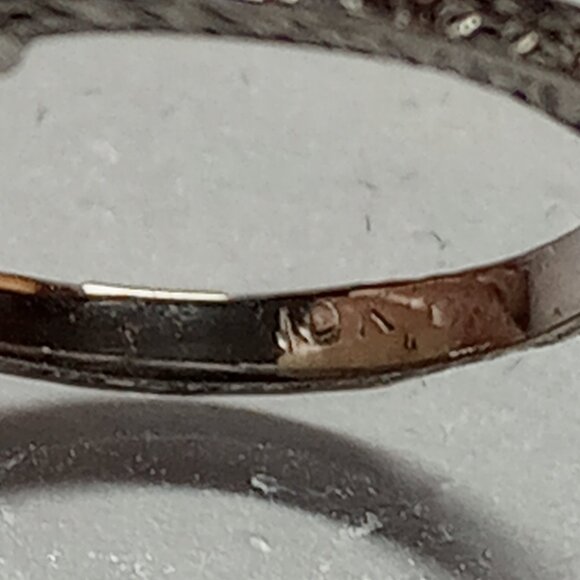 REDUCED!  Antique Style Three-Stone Diamond Ring - Picture 7 of 7